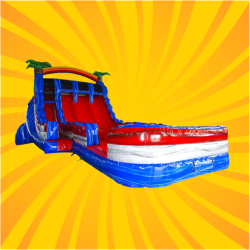 18 FT Baja Splash Triple Lane Slide